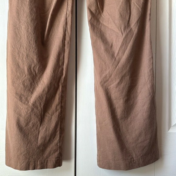 Peruvian Connection Kayla Linen-Blend Wide-Leg Trousers, Size 6 - Picture 13 of 15